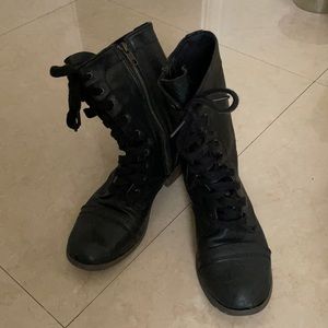 Target Black Combat Boots